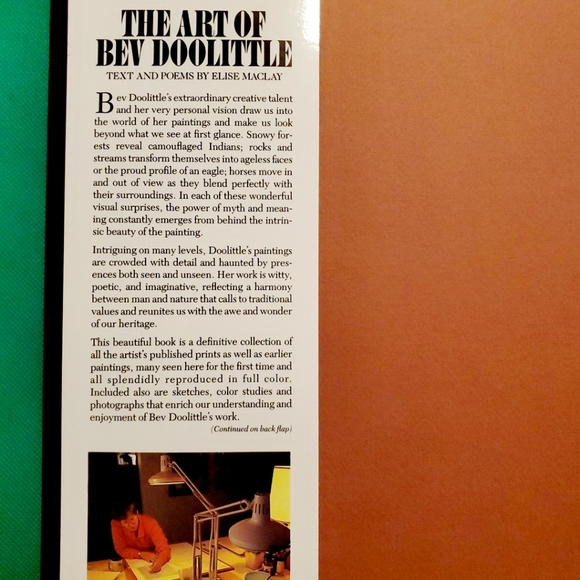 The Art of BEV DOOLITTLE by Elise Maclay (Oct 1990, Hardcover) Coffee Table Book - Picture 3 of 15